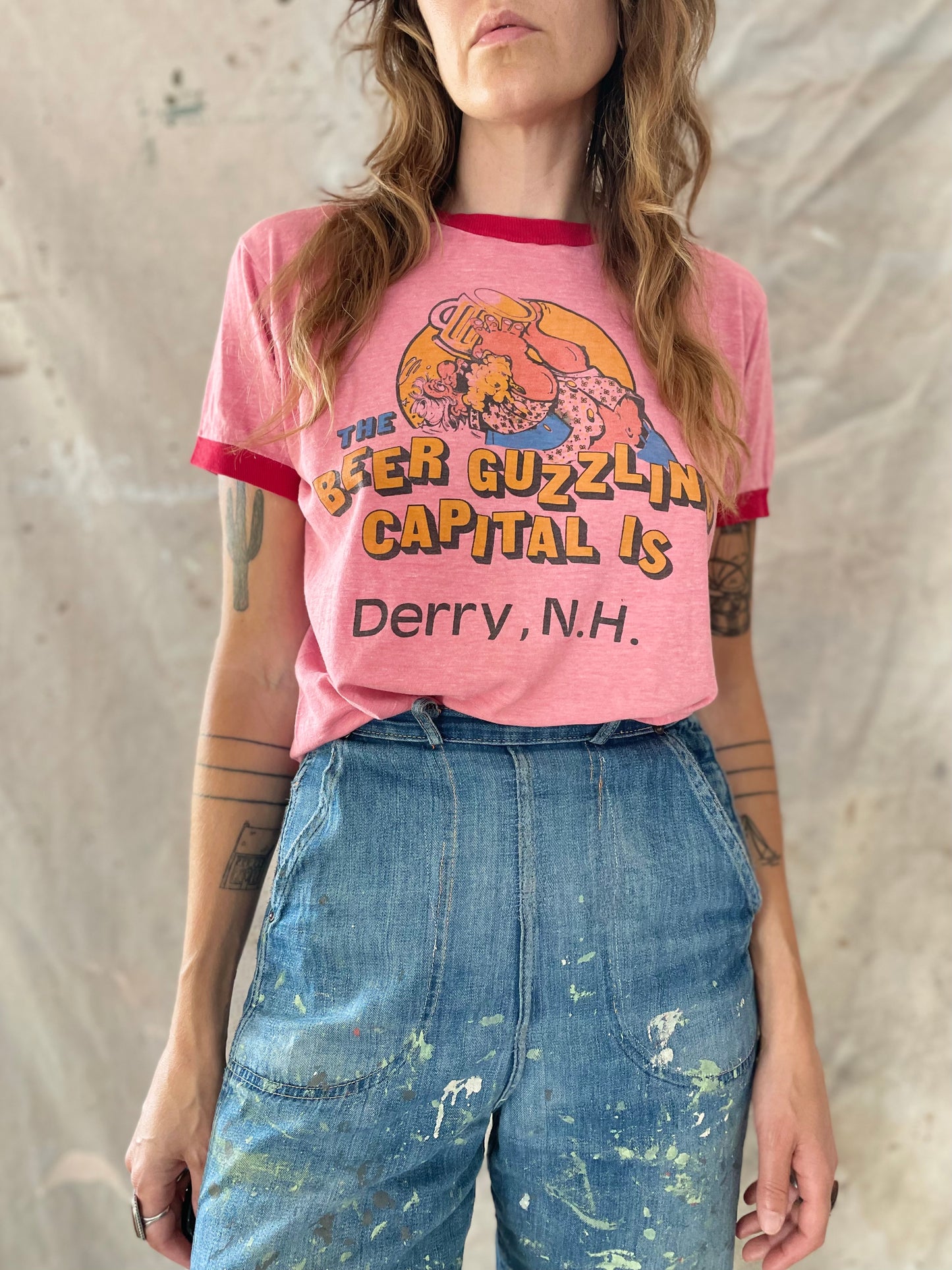 70s The Beer Guzzling Capital Is Derry, NH Tee