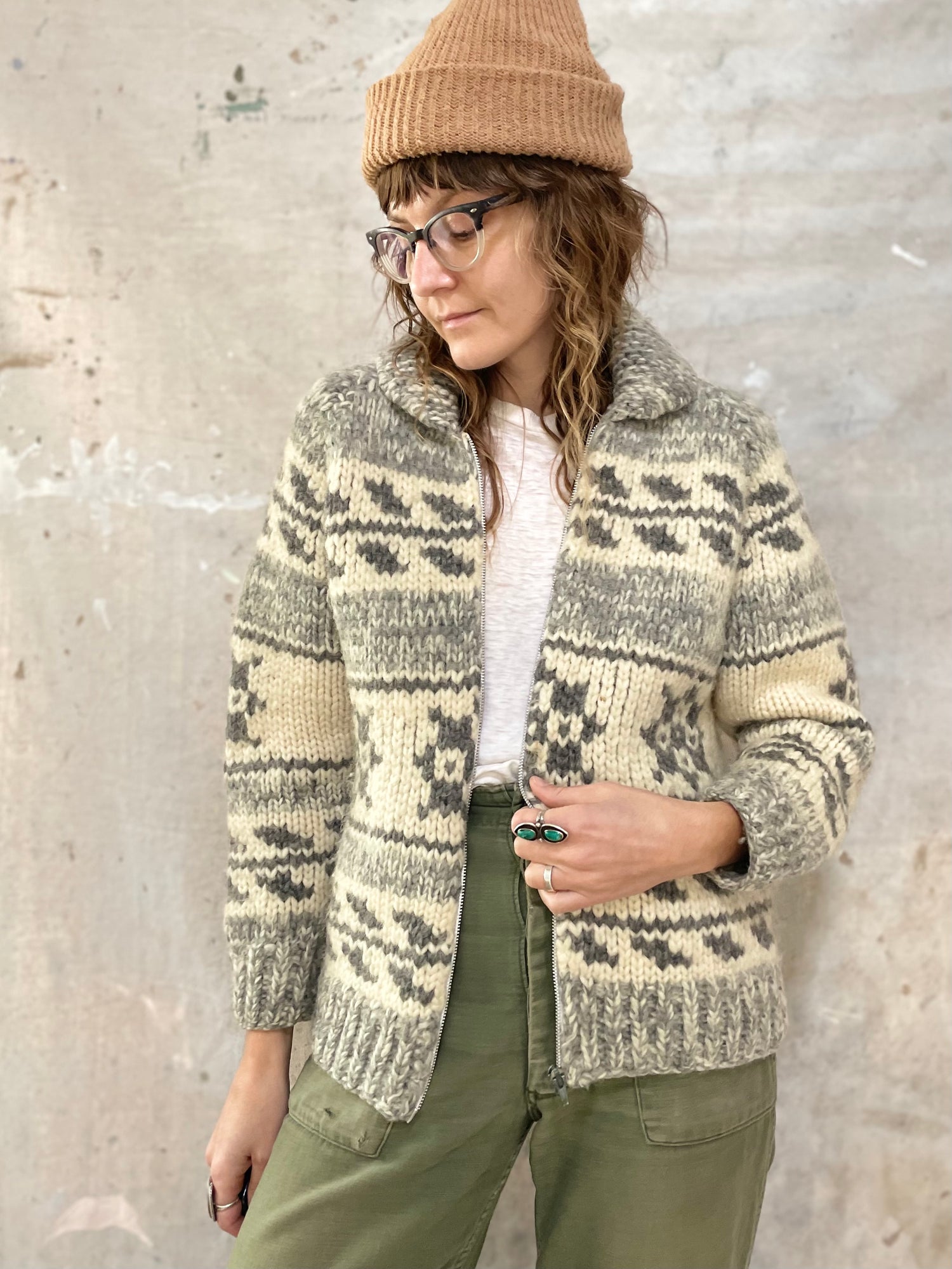 Hand Knit Cowichan Style Sweater – Double Barrel Dry Goods