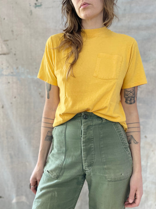 80s Blank Marigold Pocket Tee