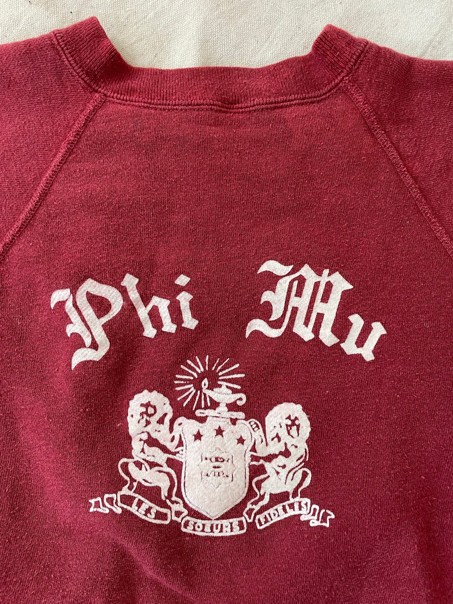 60s Phi Mu Sorority Sweatshirt