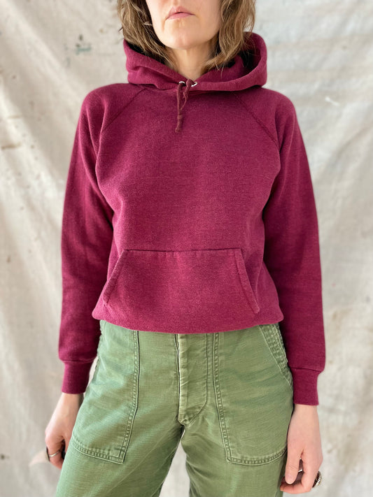 80s Maroon Hoodie