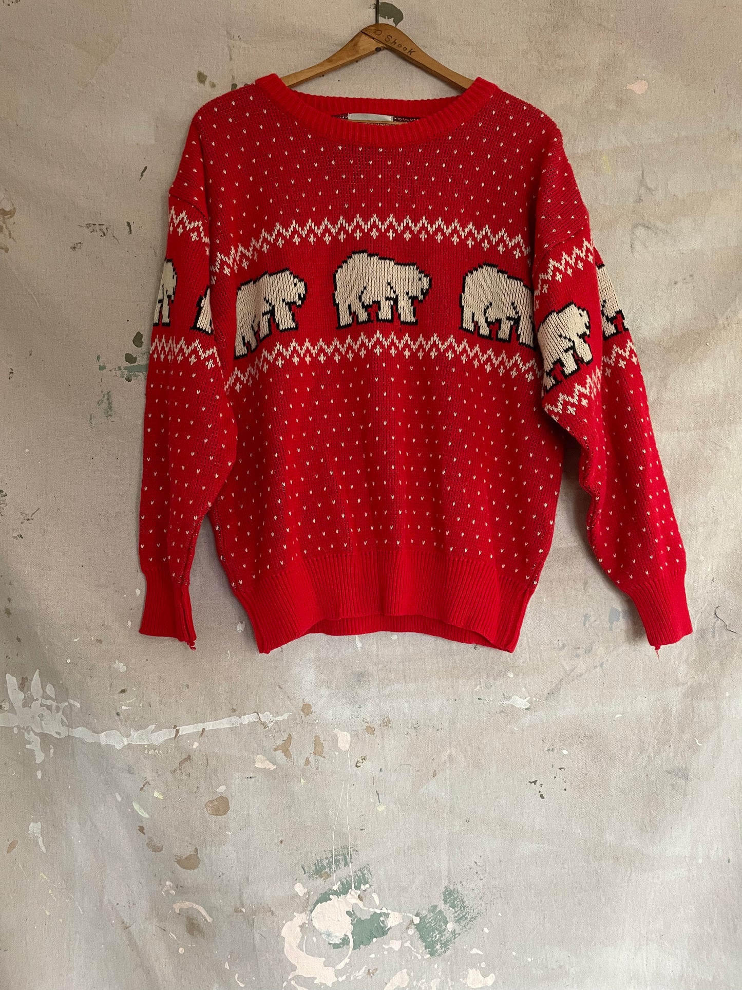 70s Polar Bear Sweater