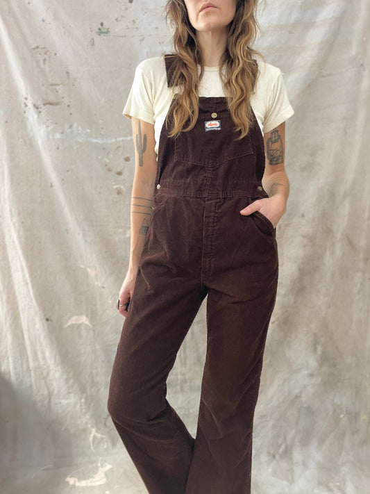 70s Brown Corduroy OshKosh Overalls