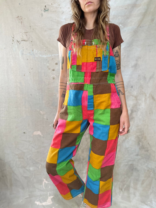 60s Big Smith Color Block Overalls