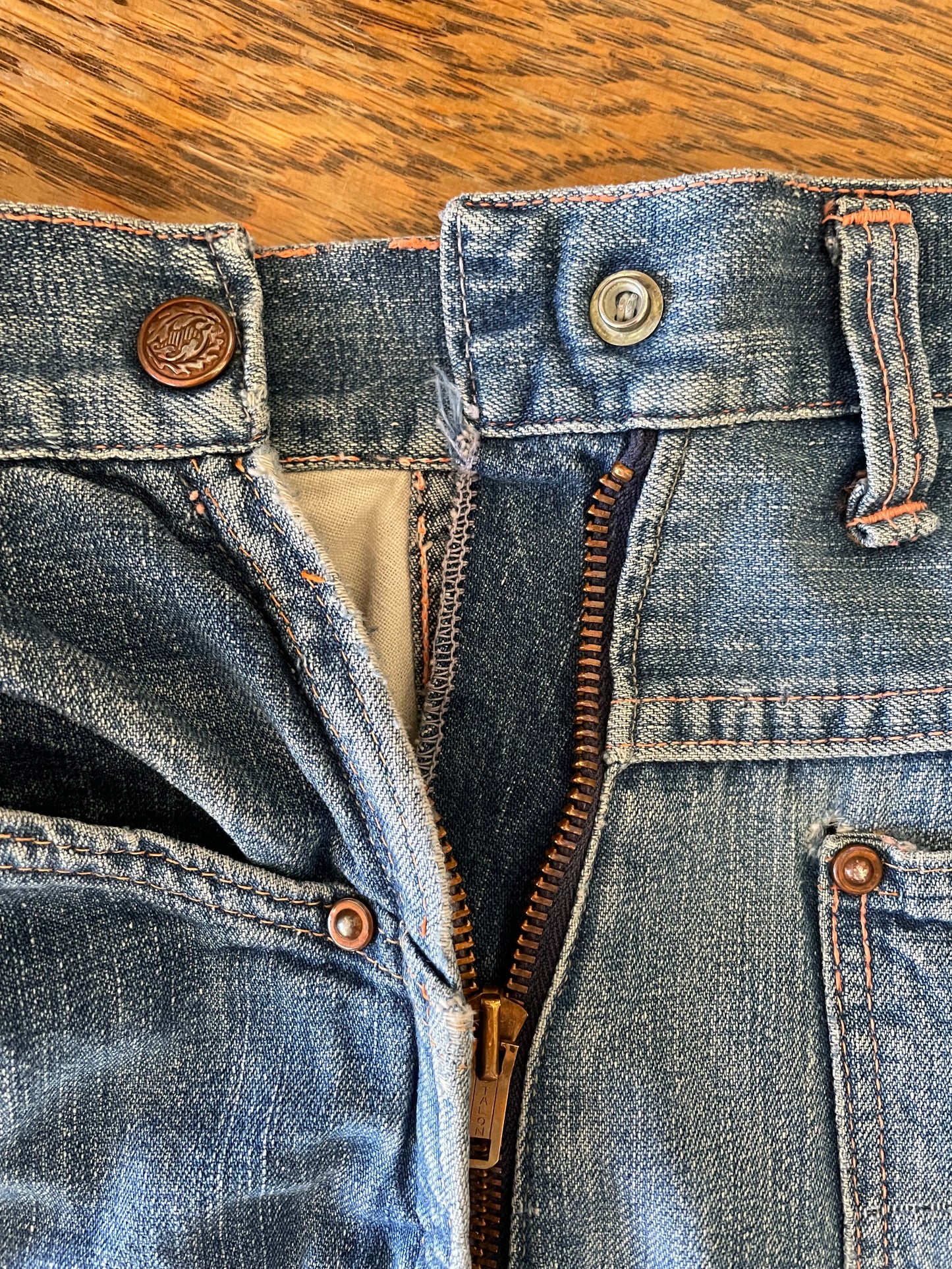 40s/50s Side Zip Jeans