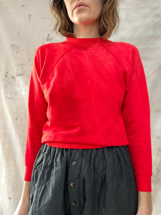 Red Blank Sweatshirt