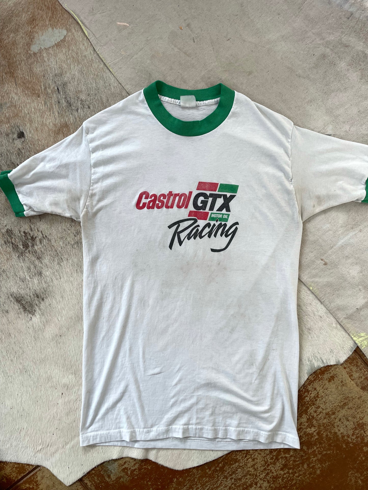 Castrol GTX Motor Oil Racing Ringer Tee