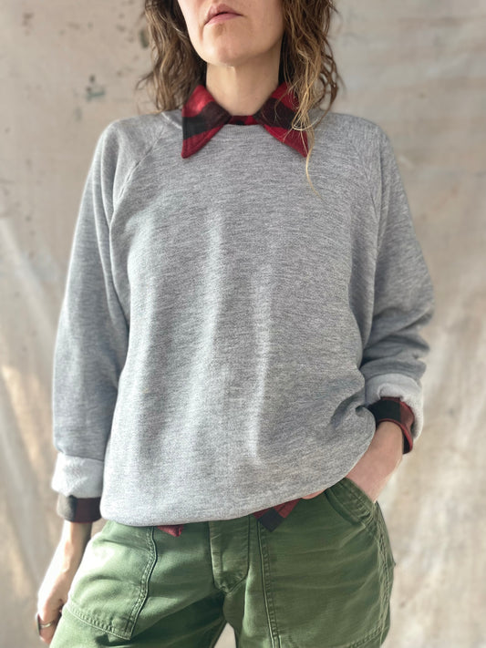 Grey Blank Sweatshirt