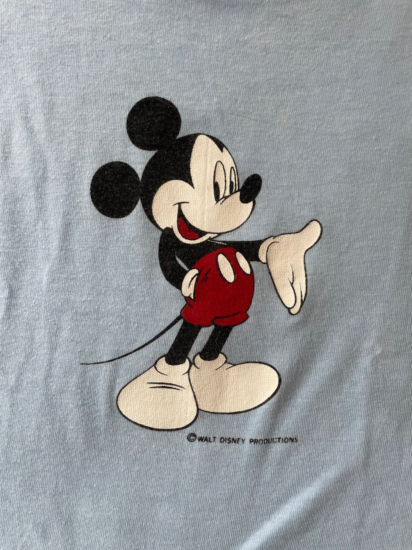 80s Mickey Mouse Crop Top