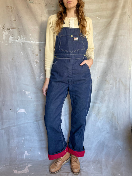 80s OshKosh Quilt Lined Overalls