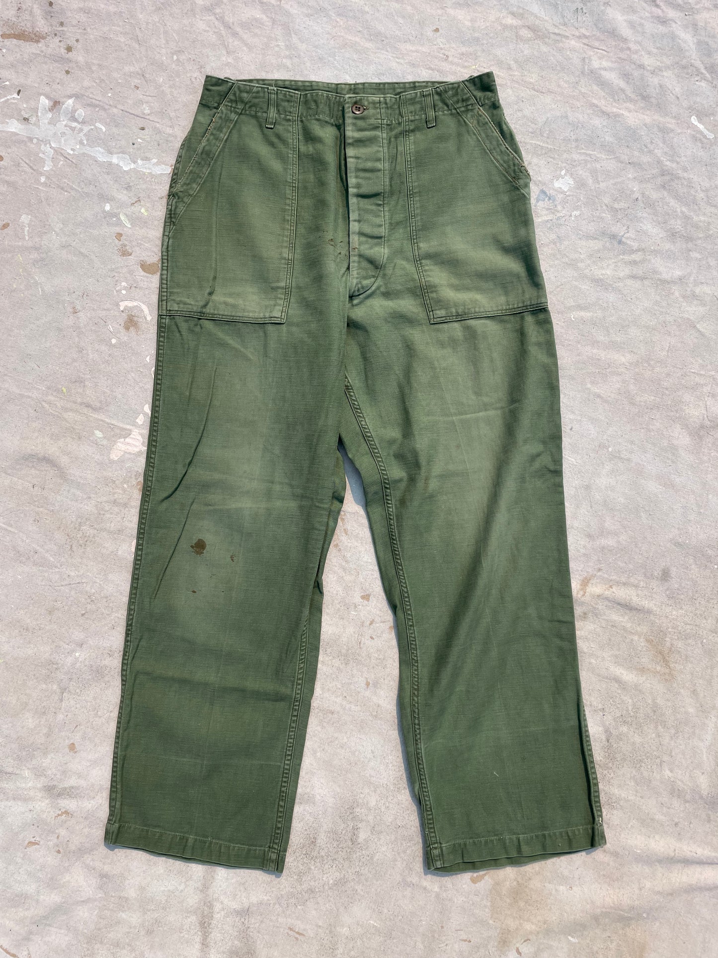 50s OG-107 Army Fatigue Baker Pants – Double Barrel Dry Goods 50s OG-107 Army Fatigue Baker Pants – Double Barrel Dry Goods