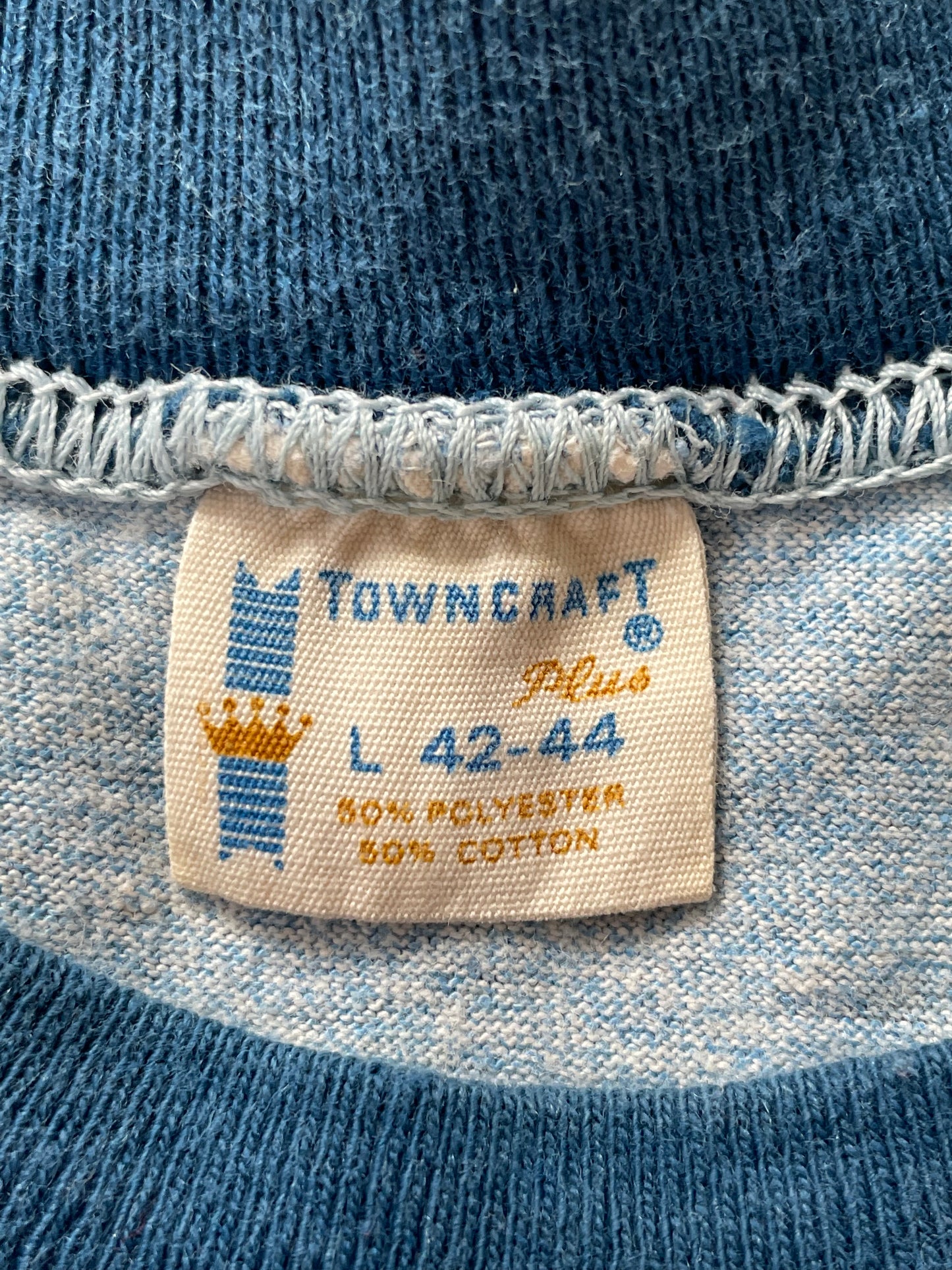 60s Penney’s Towncraft Blue Ringer Tee