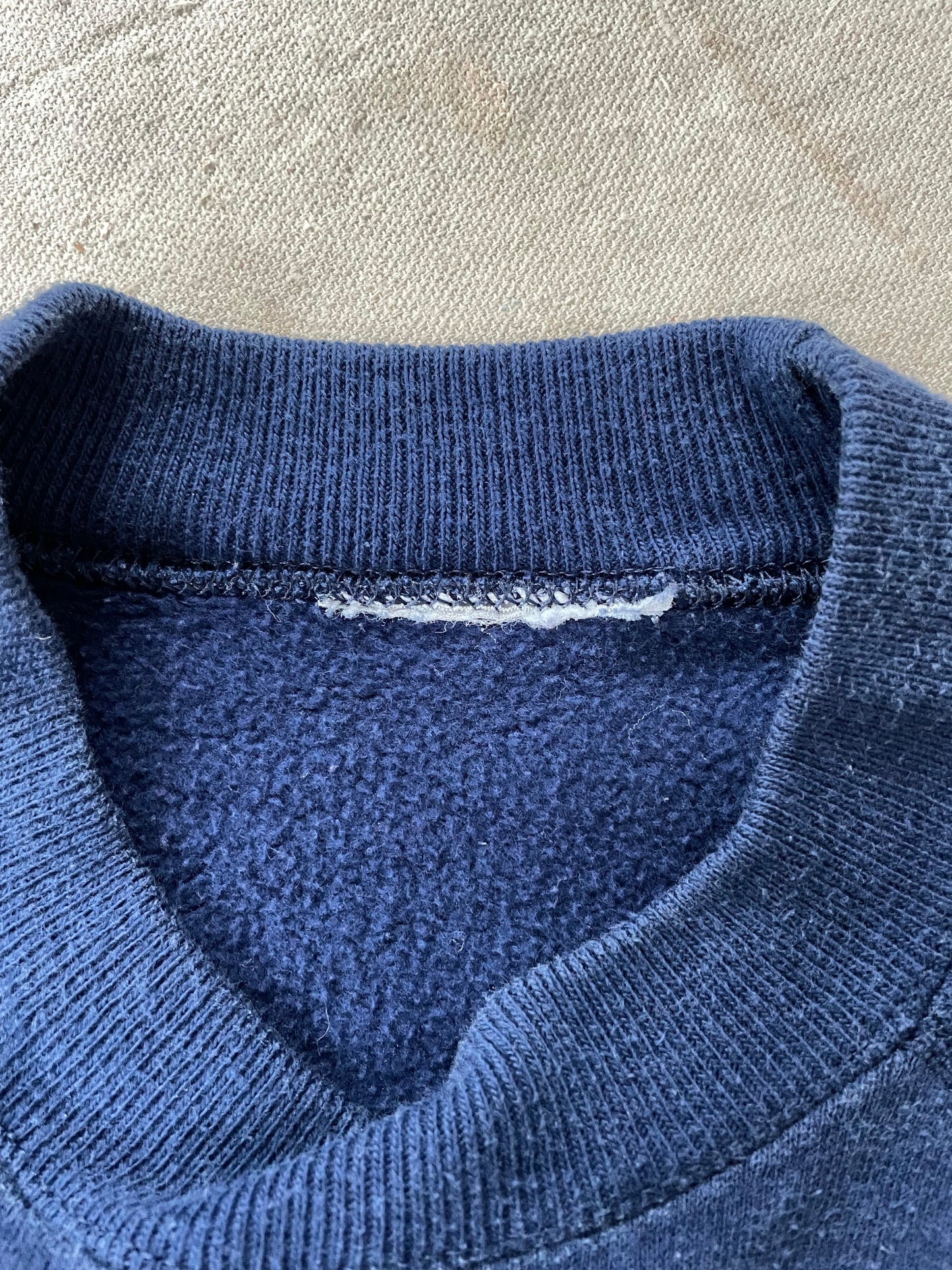 Navy Blue Short Sleeve Sweatshirt