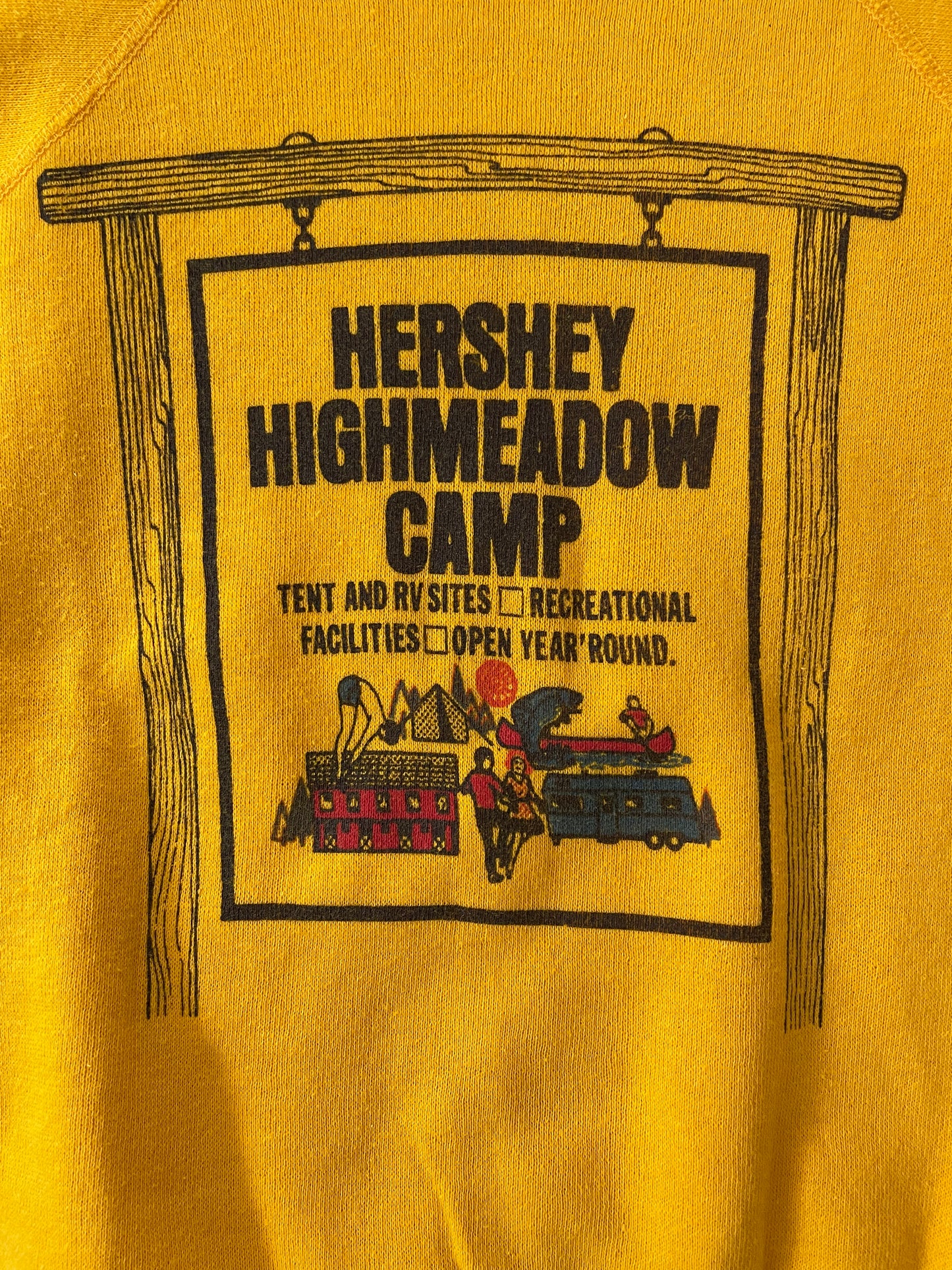 70s Hersey Highmeadow Camp Ground Sweatshirt