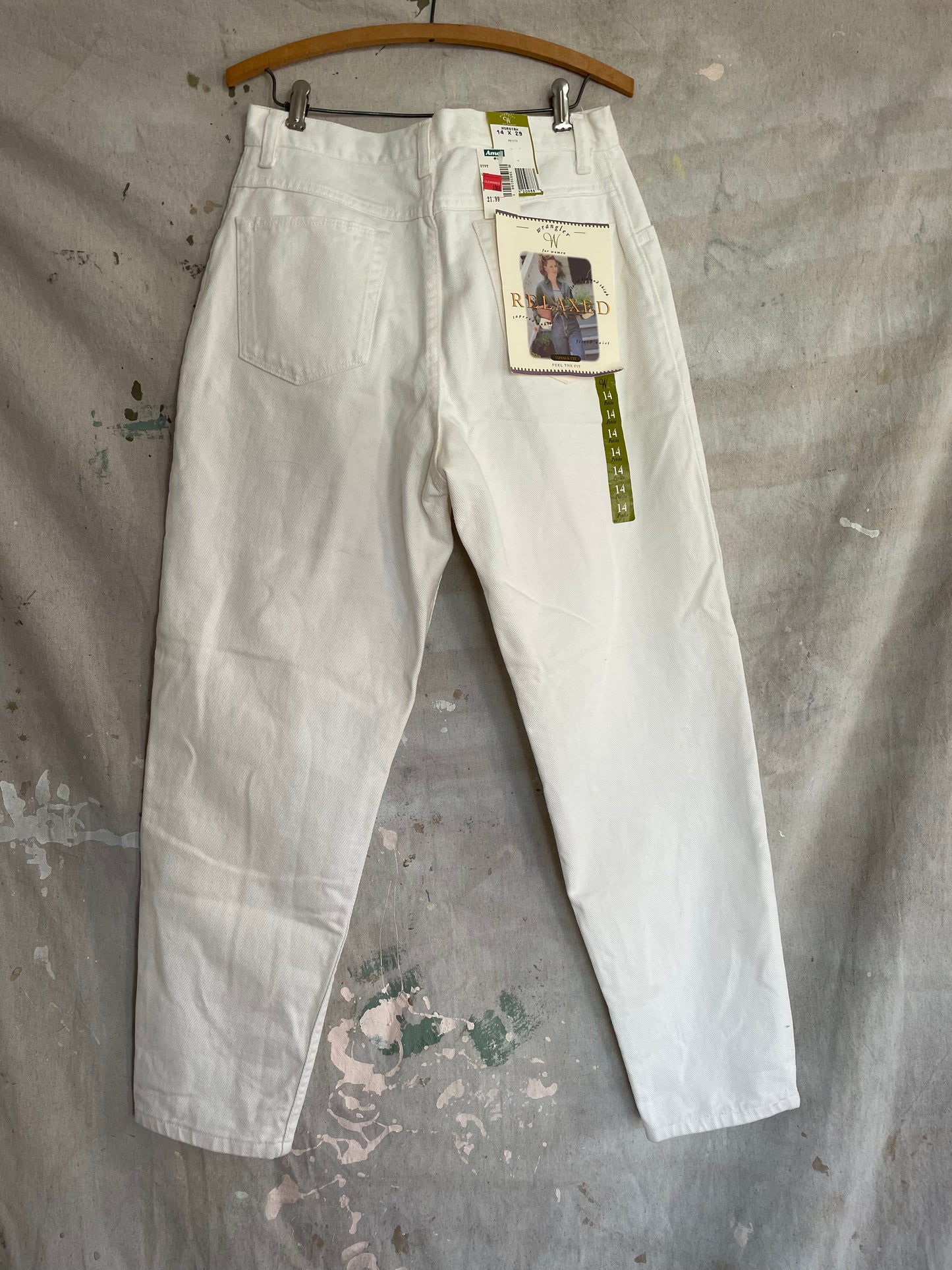 90s Deadstock White Wrangler Jeans