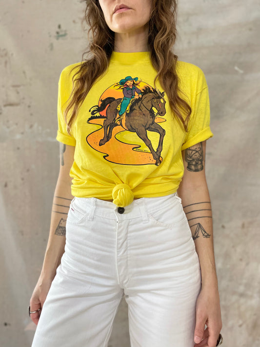 70s Roach Cowgirl Tee