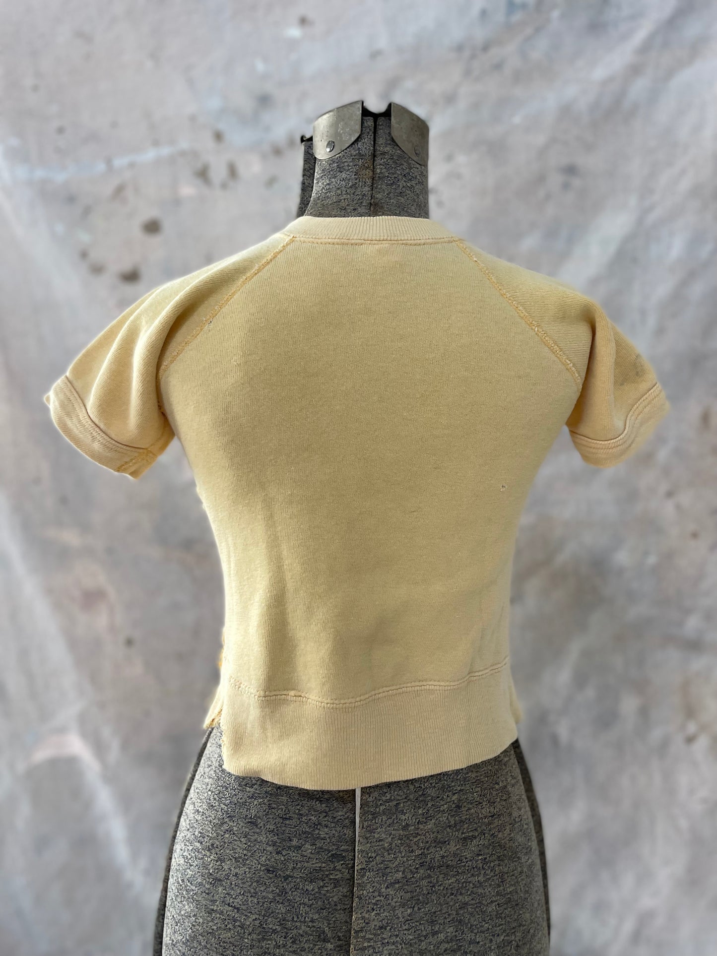 60s Penney’s Towncraft Blank Yellow Short Sleeve Sweatshirt