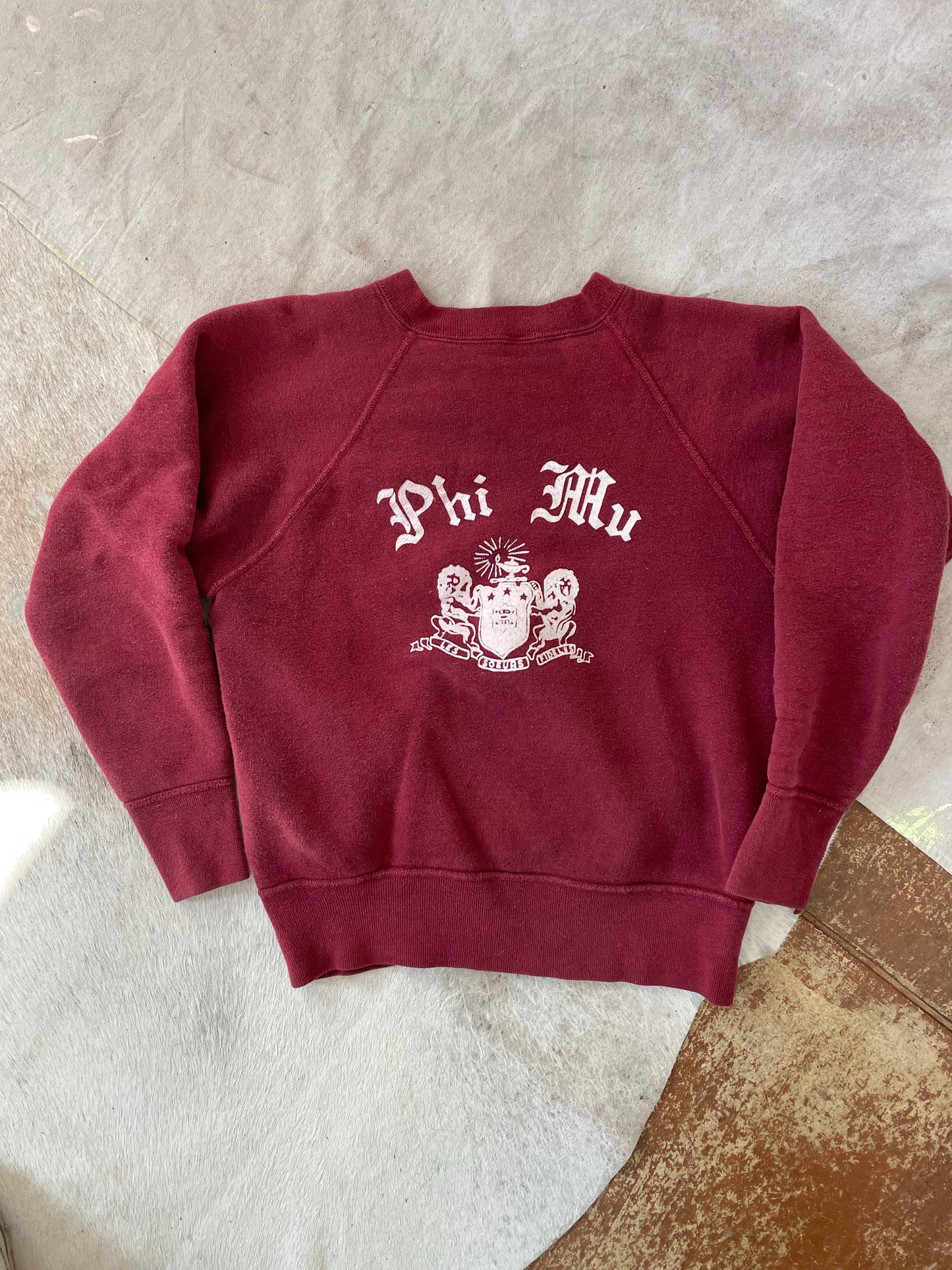 60s Phi Mu Sorority Sweatshirt