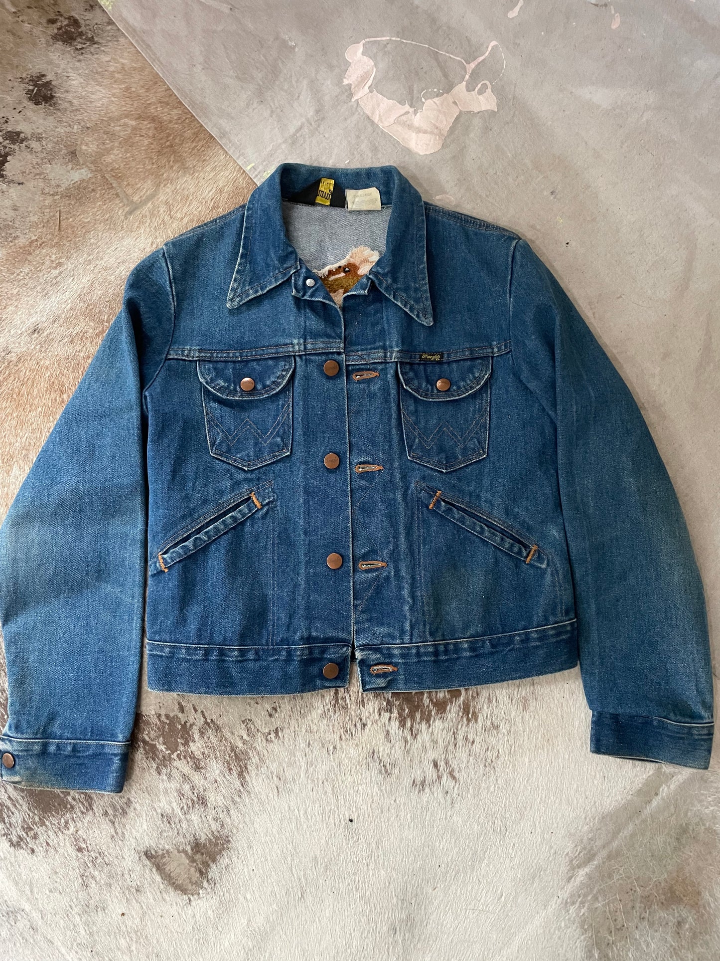 80s Wrangler Horse Embroidered Jean Jacket