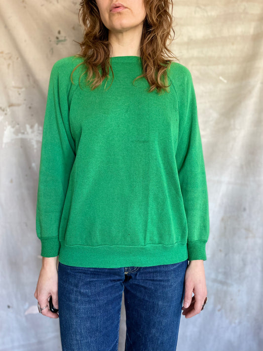 80s Blank Kelly Green Sweatshirt