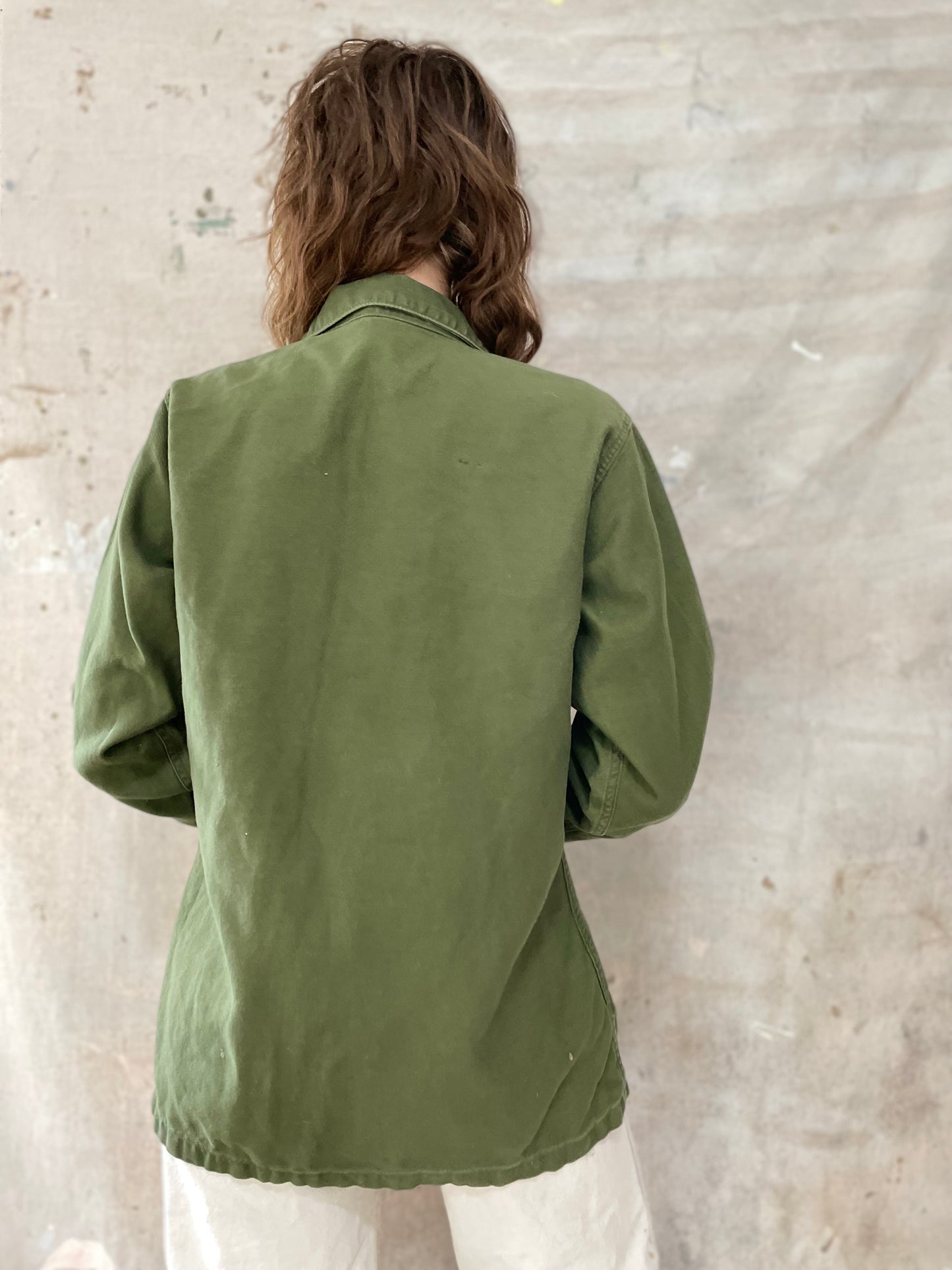 60s OG-107 Button Down Army Shirt