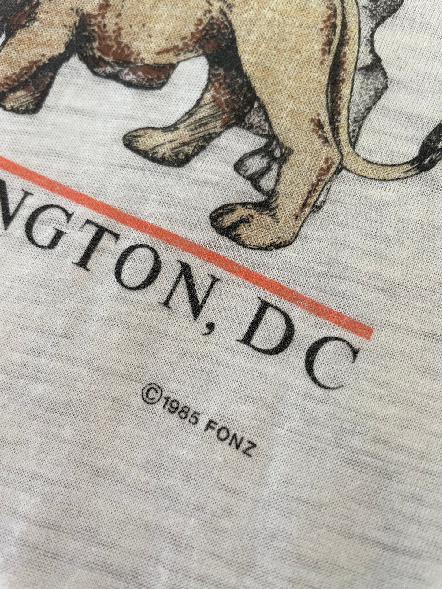 80s Paper Thin Washington DC National Zoo Tee