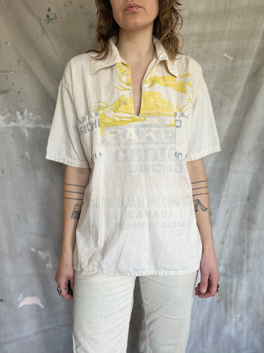 60s/70s Flour Sack/Feedsack Shirt