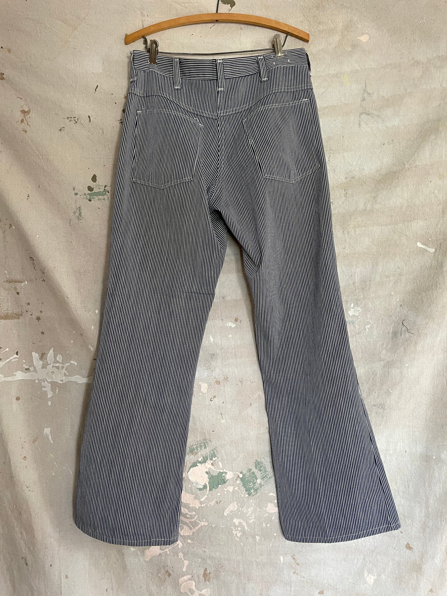 70s Hickory Stripe Bell Bottoms