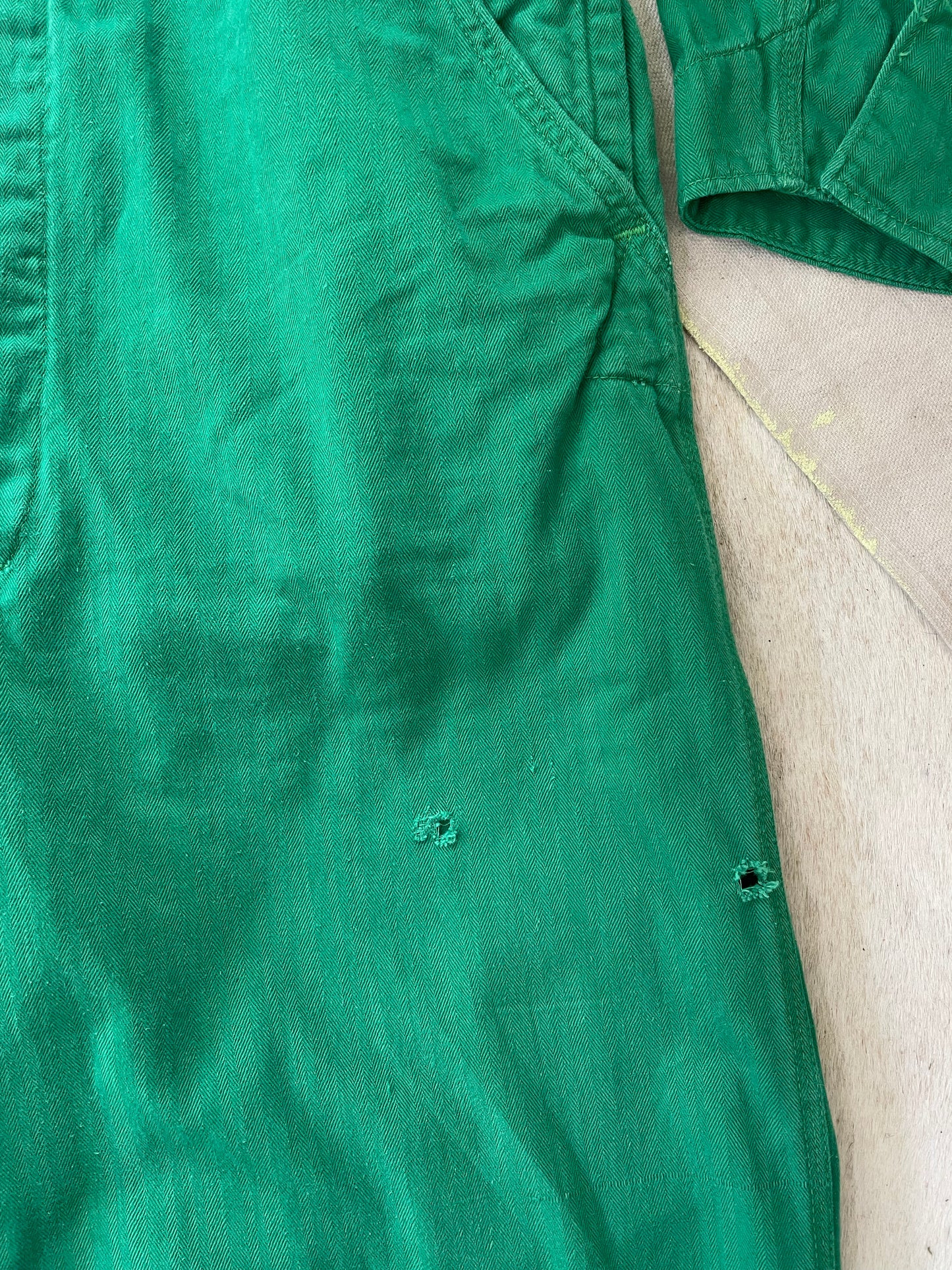 50s GO-PFOR Johnson Uniform Co. Kelly Green HBT Coveralls