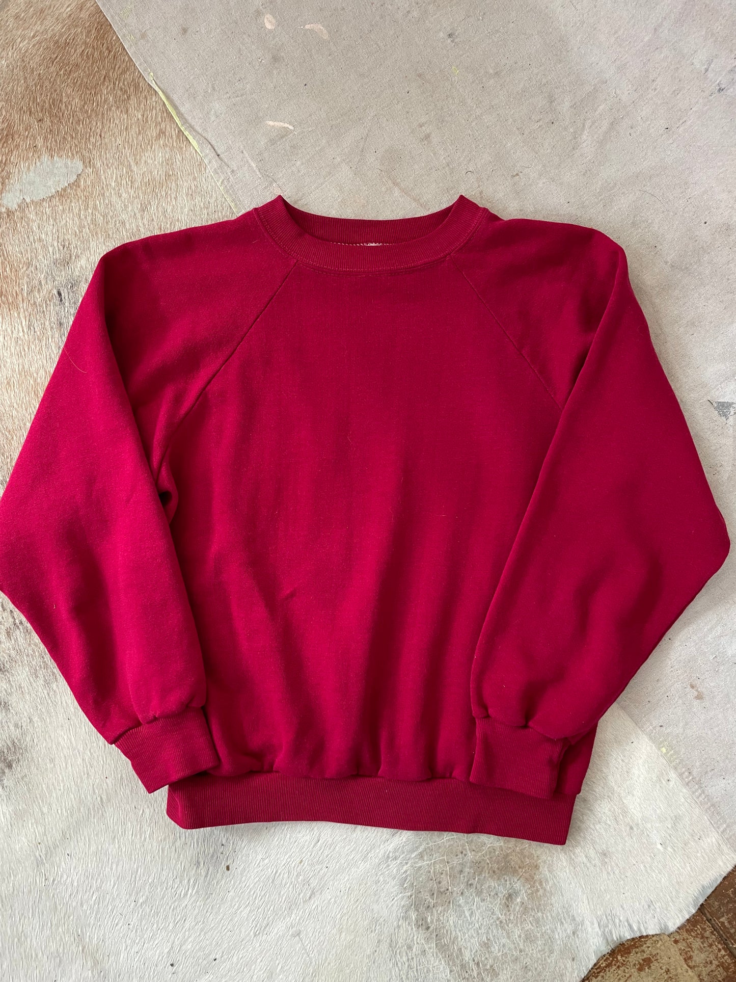 70s Blank Maroon Sweatshirt