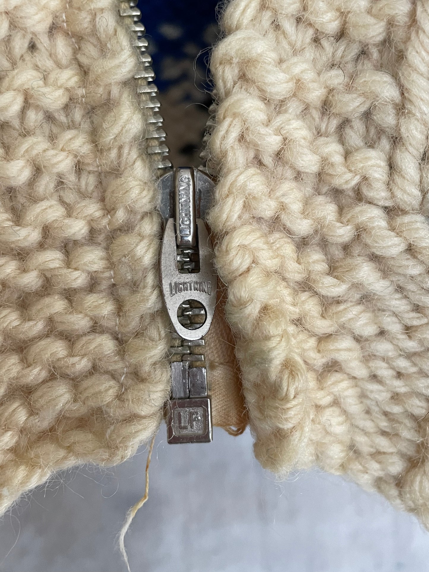 60s Handknit Cowichan Style Sweater