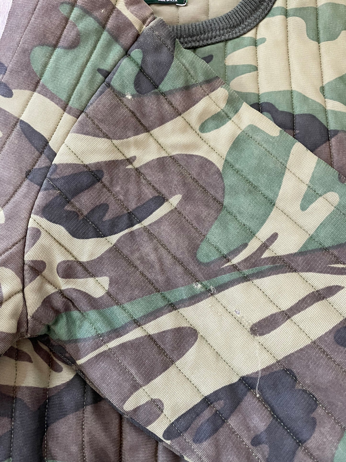 80s Camo Quilted Thermal