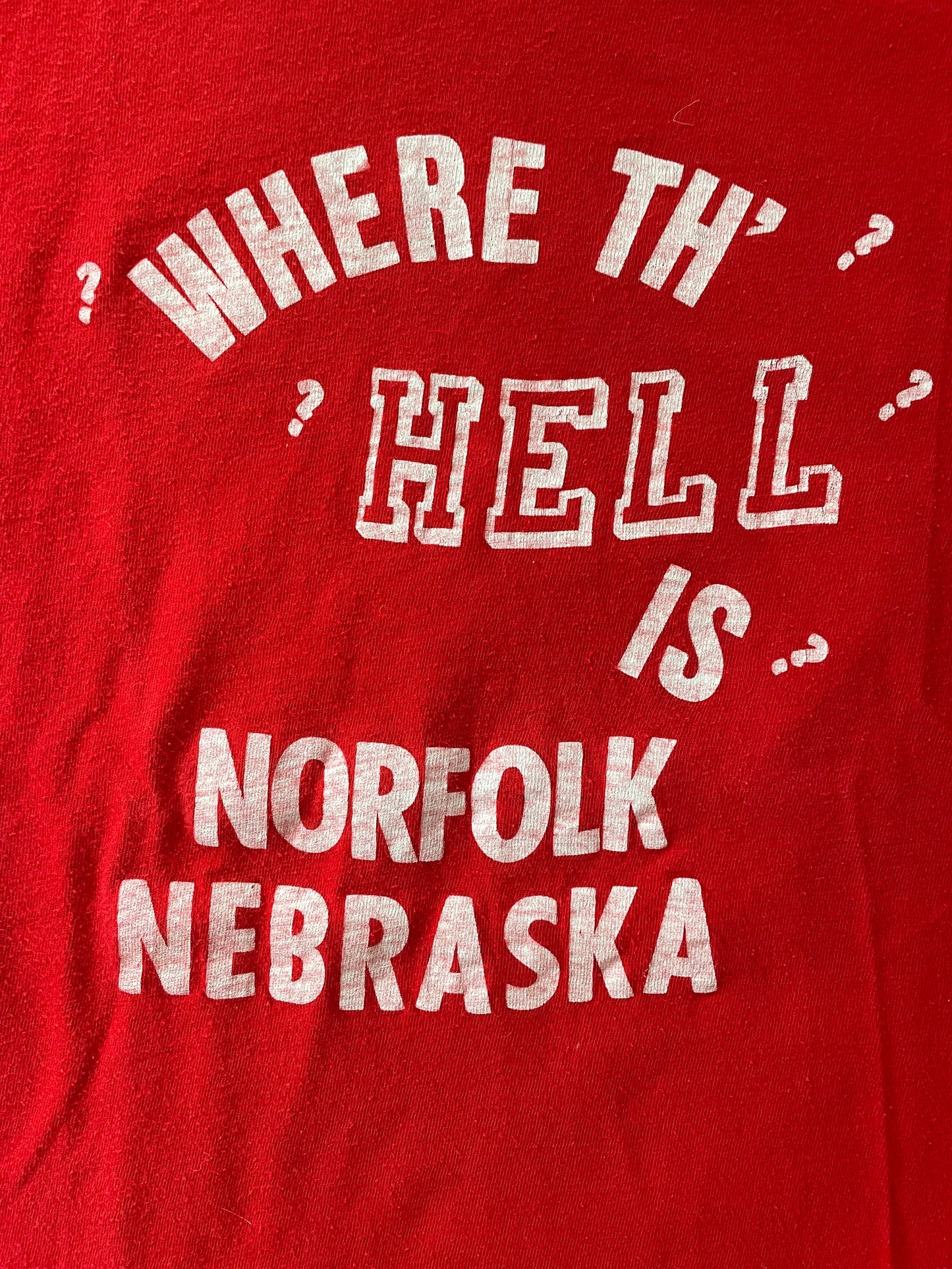 70s Where Th’ Hell Is Norfolk Nebraska Tee