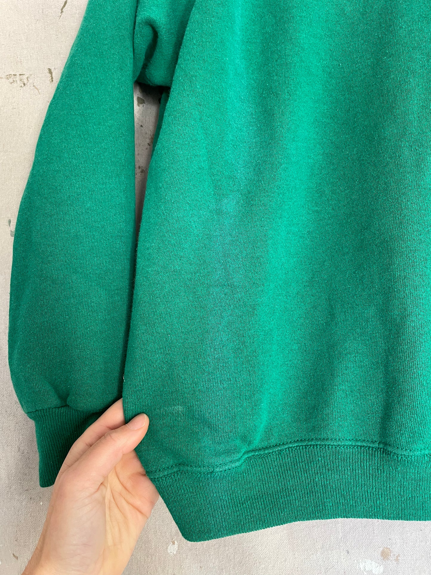 80s Hanes Blank Green Sweatshirt