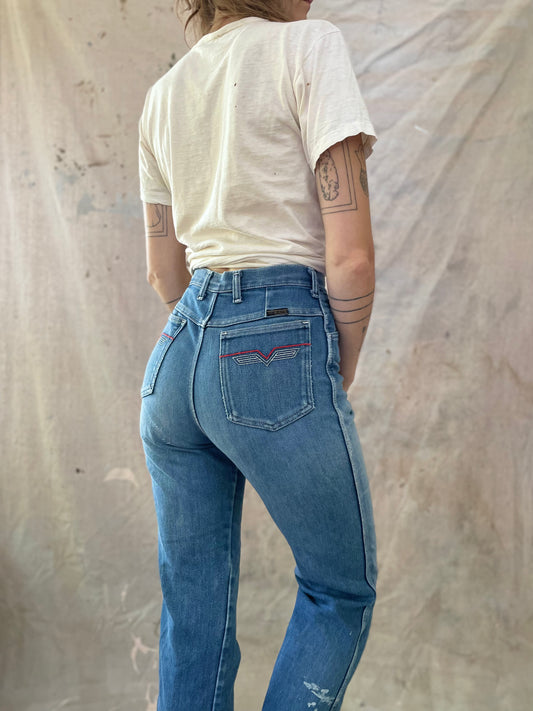 80s Distressed Wrangler Jeans