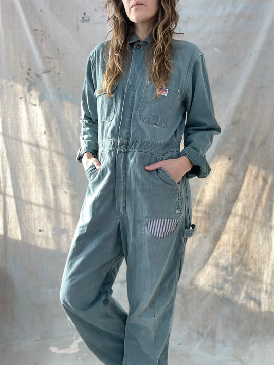 50 Penney’s Big Mac Green/Grey HBT Coveralls