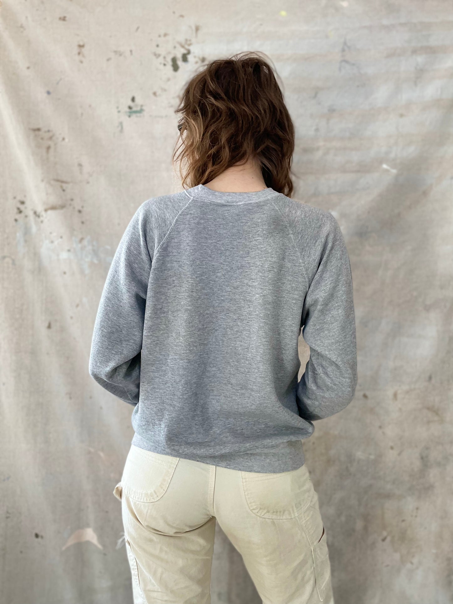 90s Hanes Blank Heather Gray Sweatshirt