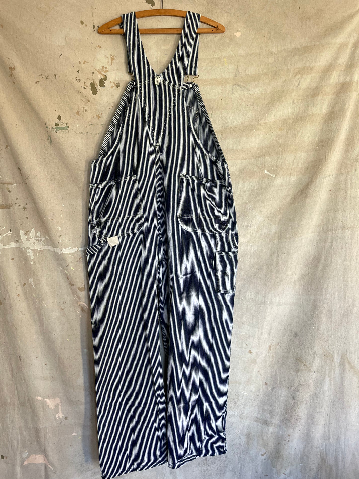 80s Hickory Stripe Overalls