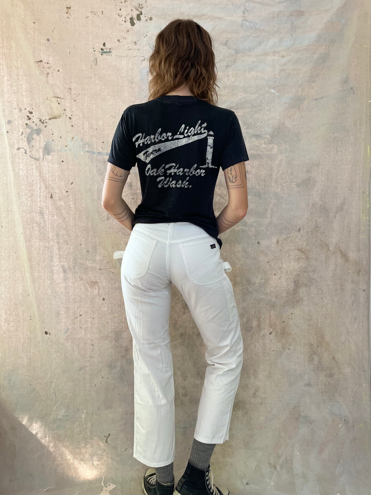70s White DeeCee Carpenter Pants