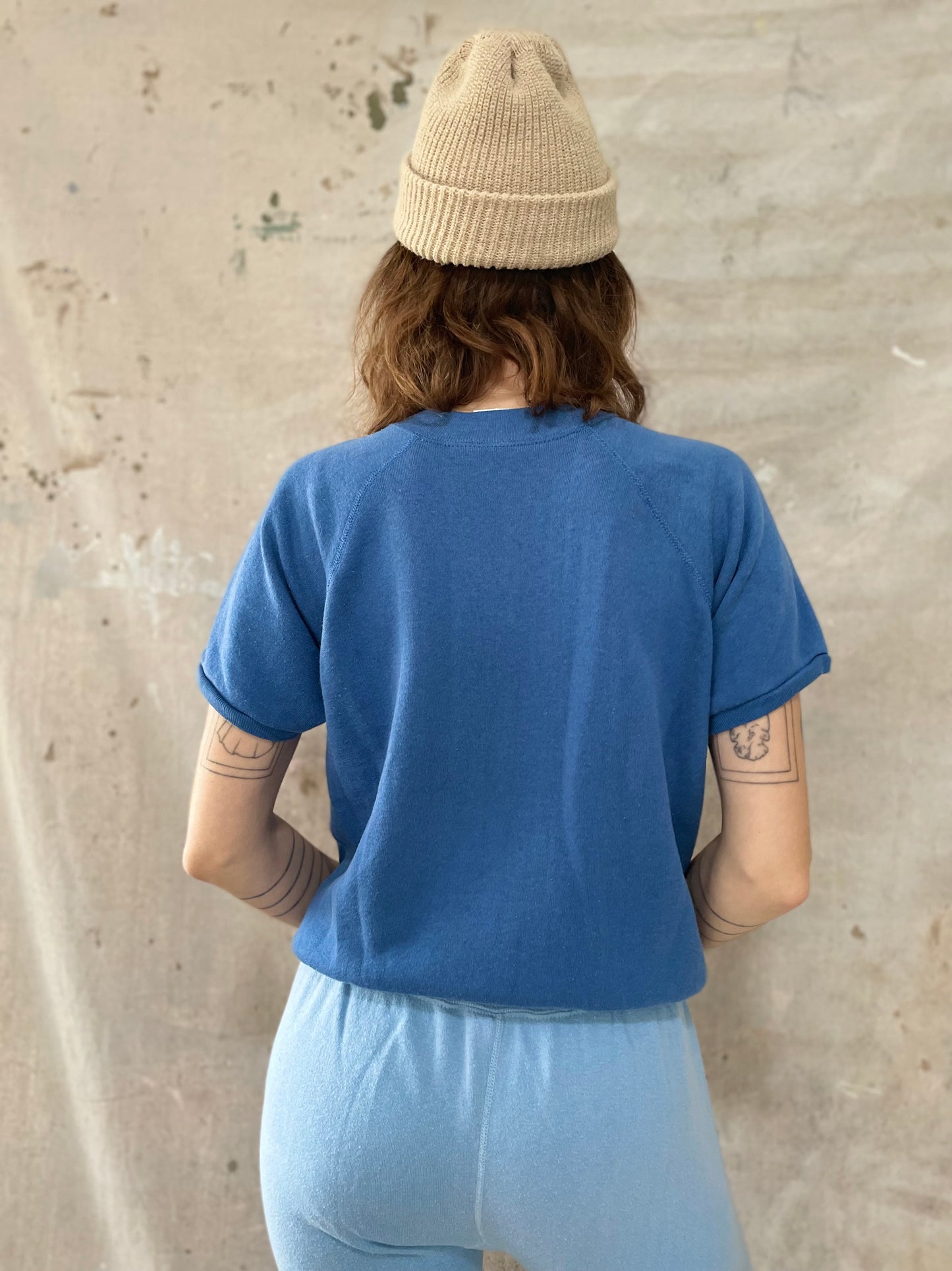 Blue Pannill Short Sleeve Sweatshirt