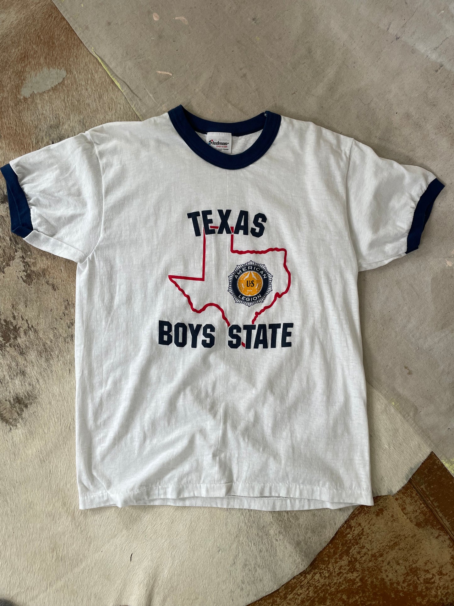 80s American Legion Texas Boys State Ringer Tee