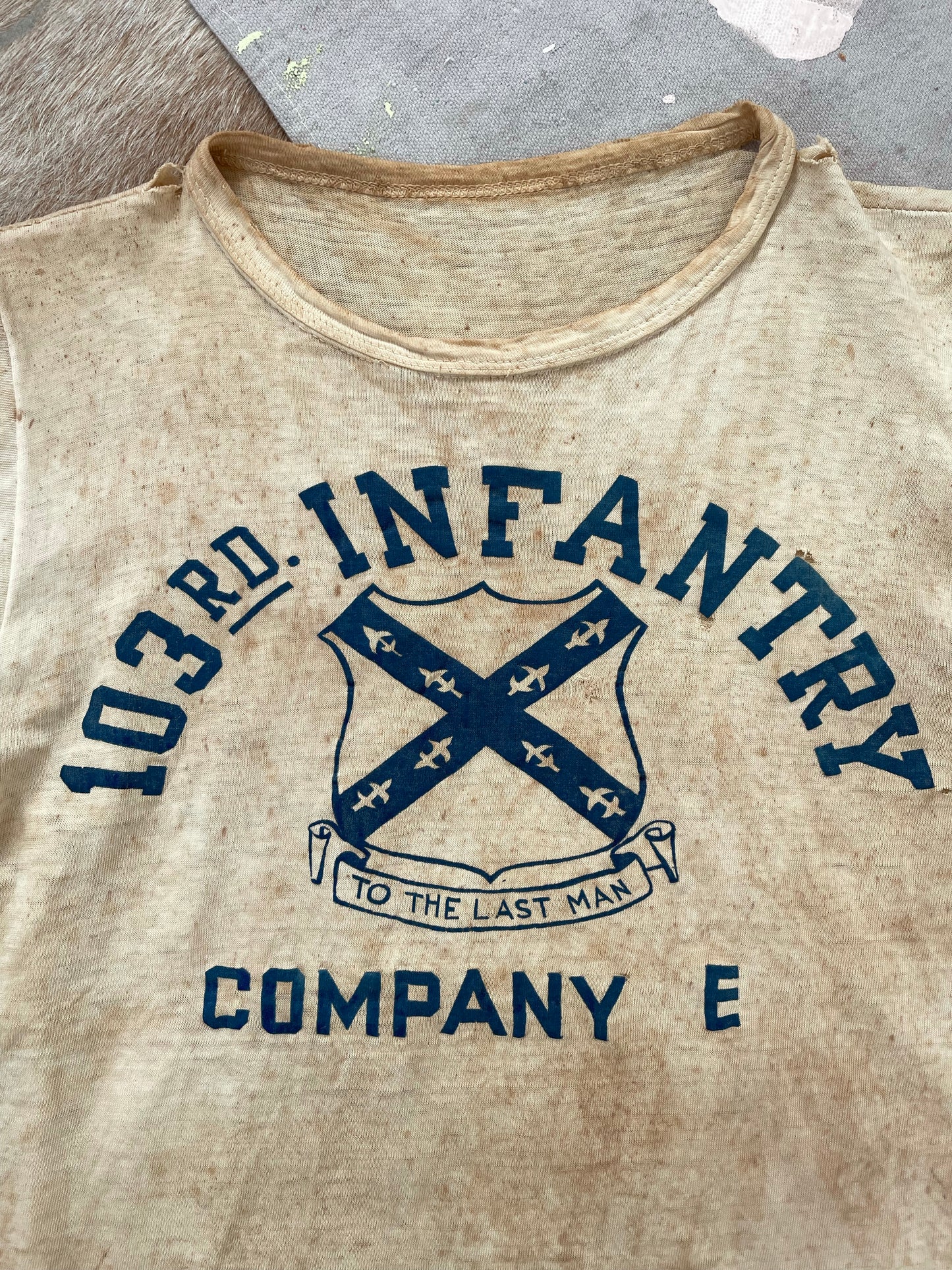 40s 103rd Infantry Company E Tee
