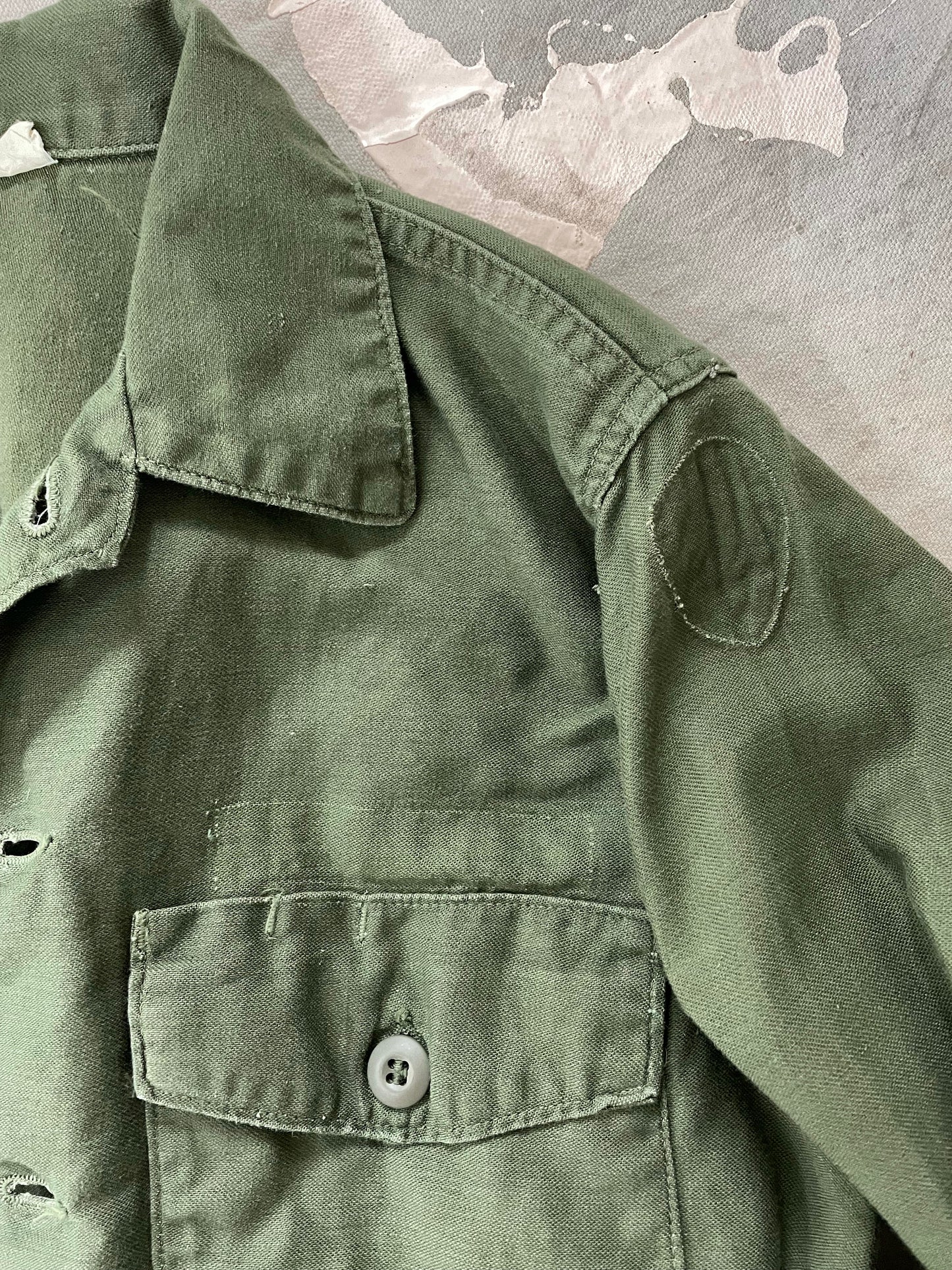 60s OG-107 Button Down Army Shirt