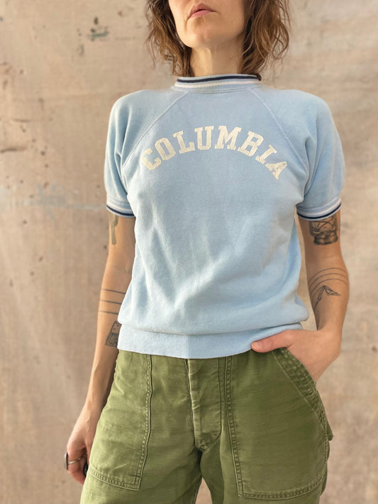 60s Columbia Short Sleeve Sweatshirt