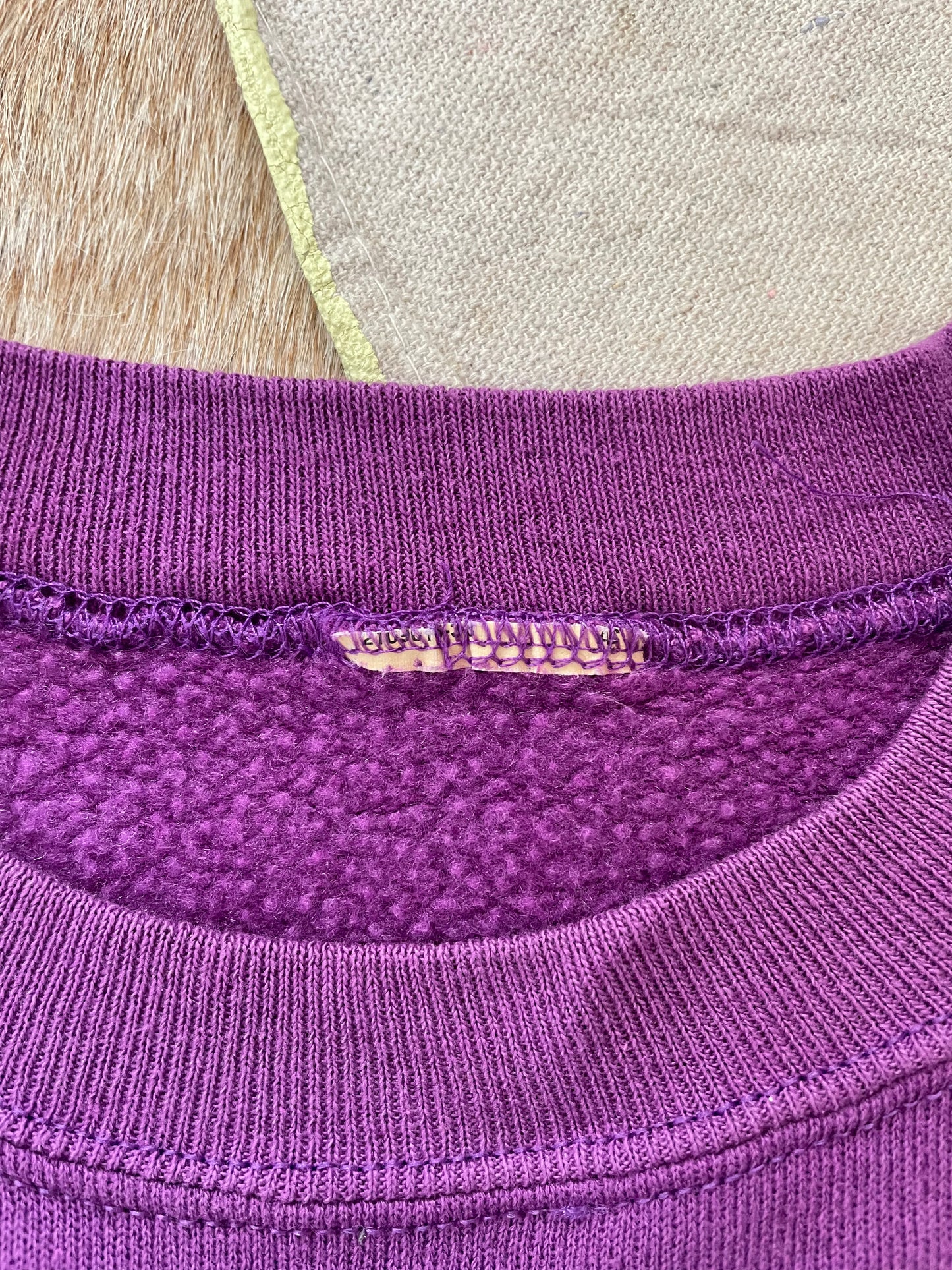 80s Blank Purple Sweatshirt