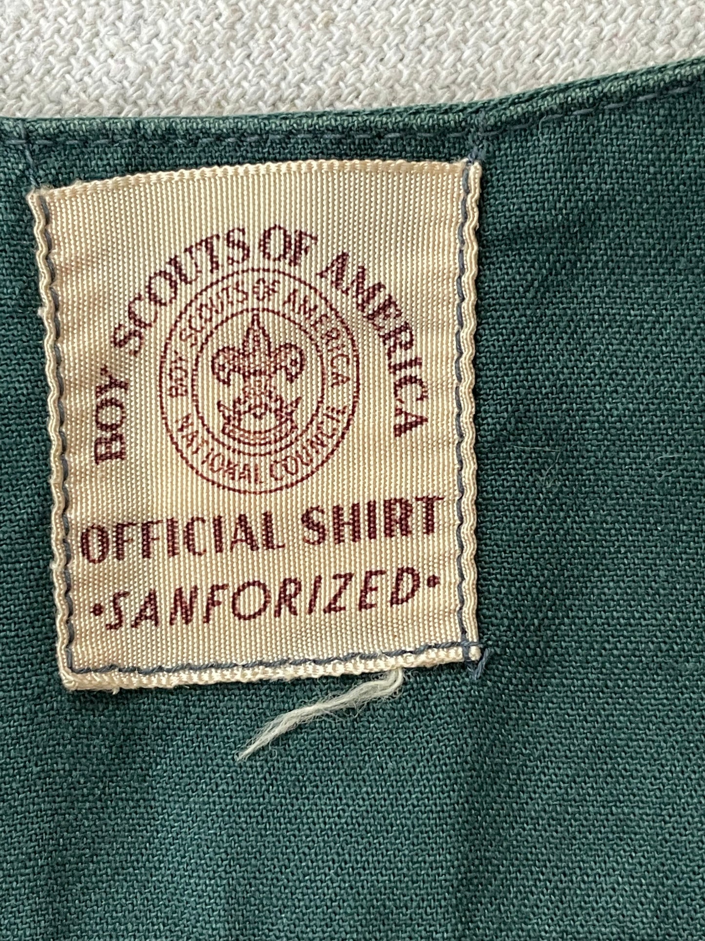 60s BSA Boy Scouts Short Sleeve Button Down Shirt