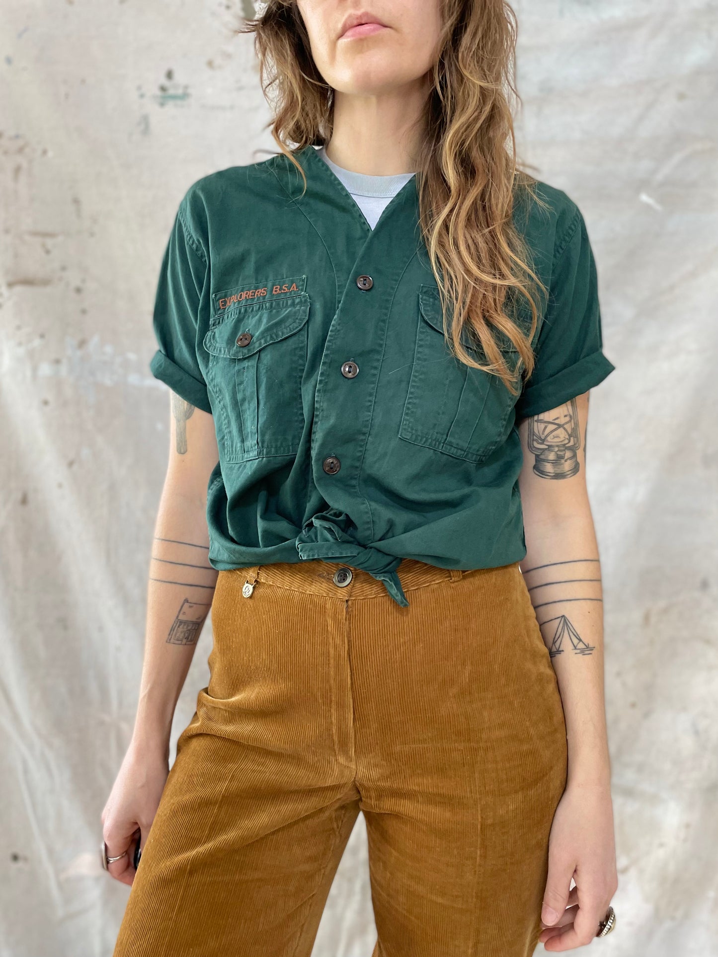 60s BSA Boy Scouts Short Sleeve Button Down Shirt