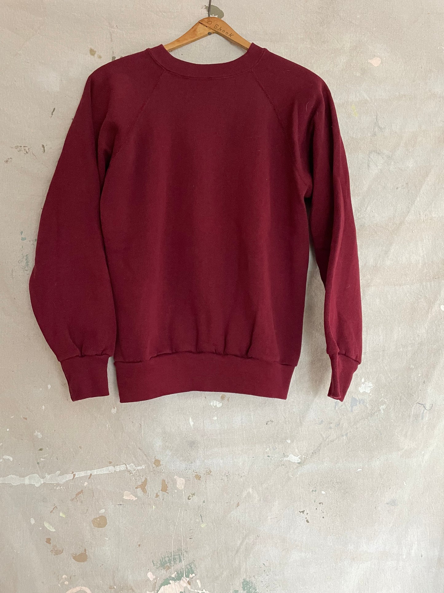 80s Blank Maroon Sweatshirt