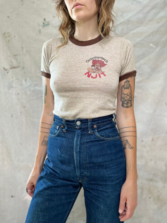 70s Octobertech NJIT Ringer Tee