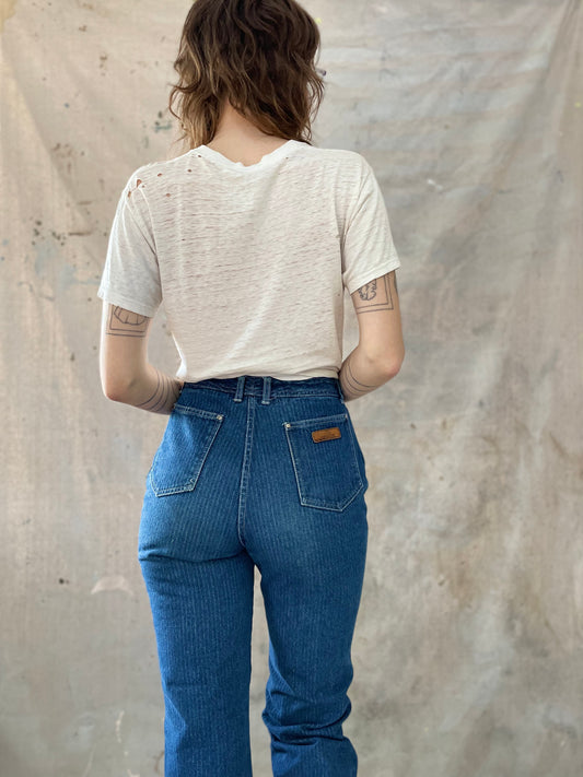 80s Jordache Pinstripe Jeans